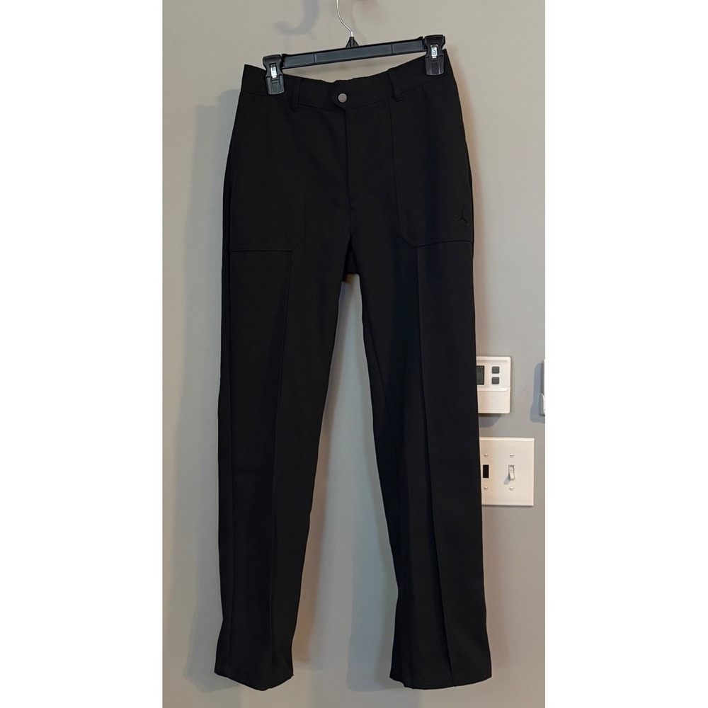 Jordan Flight Pants Womens Small Black FN5446-010 Standard Fit Zipped Hem New
